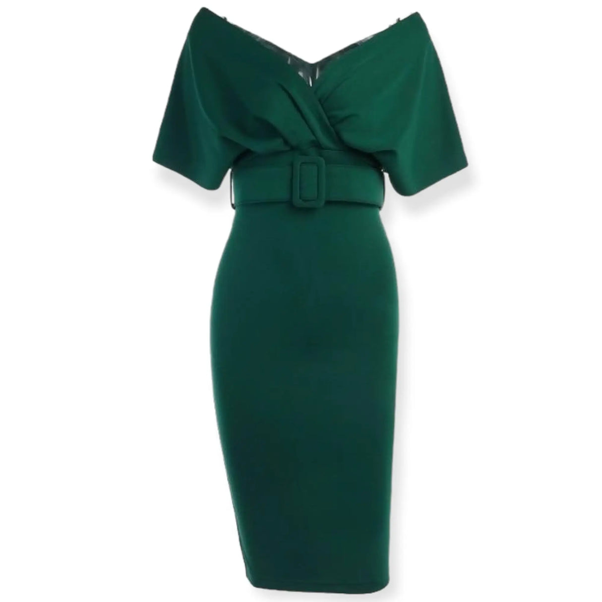 Années 50 Robe Fourreau Rétro Épaules Tombantes - Ma Penderie Vintage