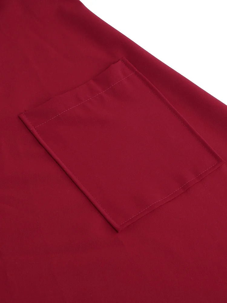 Années 50 Robe de Jour Évasée Vintage Manches Courtes - Ma Penderie Vintage