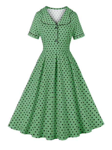 Années 50 Robe De Jour Imprimée Mad Men - Ma Penderie Vintage