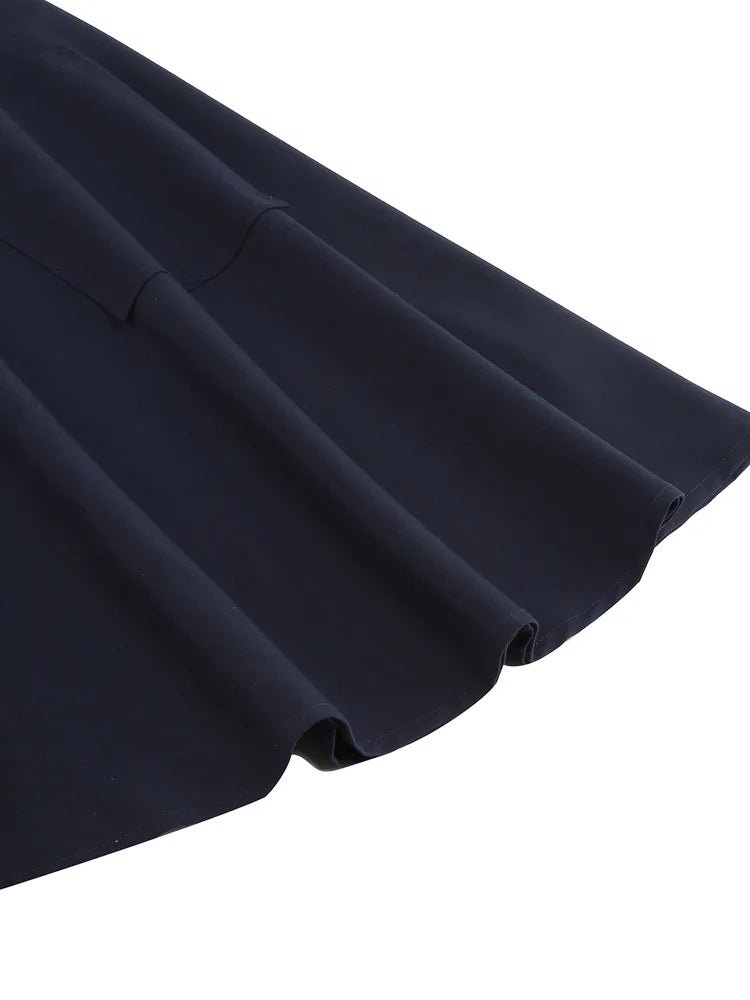 Années 50 Robe de Jour Évasée Vintage Manches Courtes - Ma Penderie Vintage