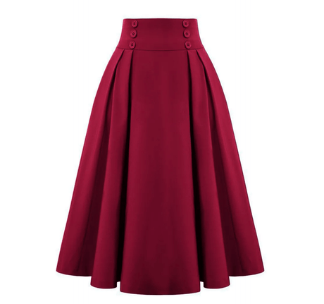 Années 40 Jupe Trapèze Militaire Vintage - Ma Penderie Vintage