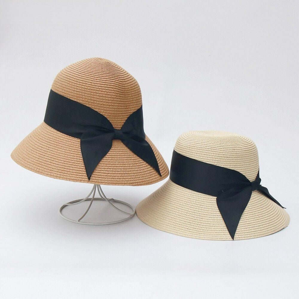 Années 40 Chapeau Seau Paille Vintage Mademoiselle - Ma Penderie Vintage