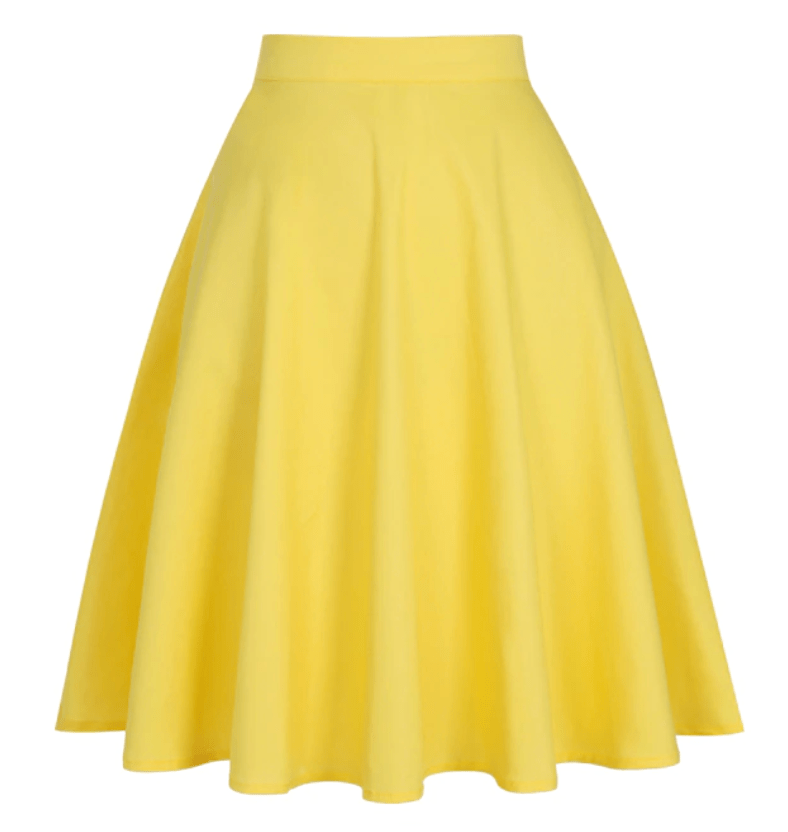 Années 50 Pin Up Jupe Cercle Unie Classique - Ma Penderie Vintage