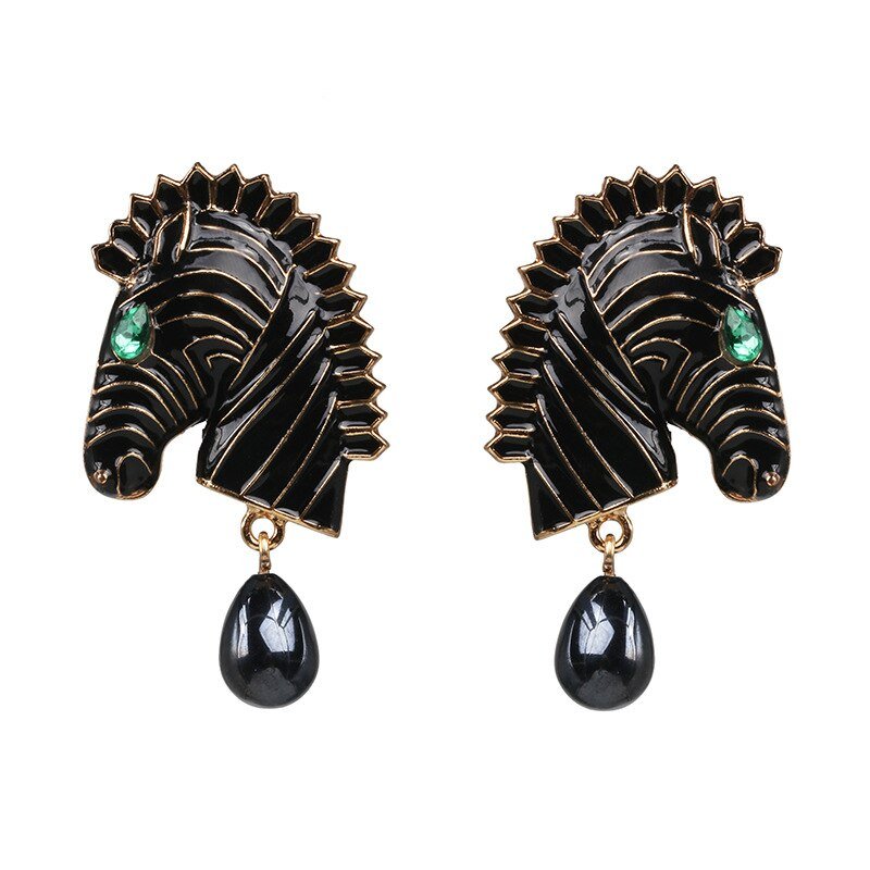 Années 70 Boucles d'Oreilles Safari Rétro - Ma Penderie Vintage