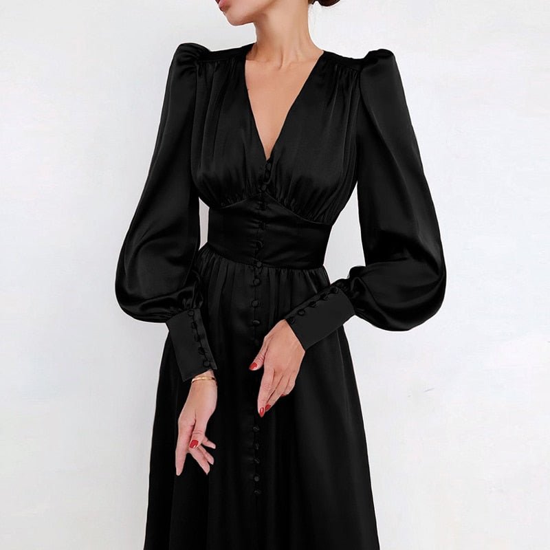 Années 30 Robe Midi Biais Glamour Vintage - Ma Penderie Vintage