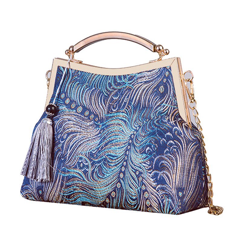 Années 20 Pochette Soirée Art Déco Lamé - Ma Penderie Vintage