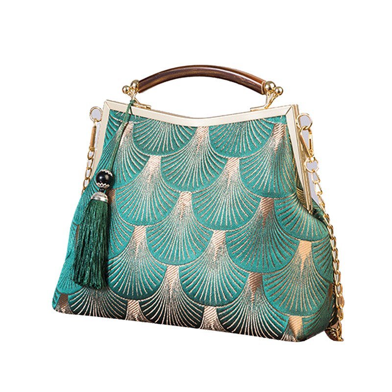 Années 20 Pochette Soirée Art Déco Lamé - Ma Penderie Vintage