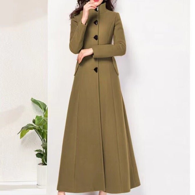 Années 60 Manteau Long Rétro Jackie O - Ma Penderie Vintage