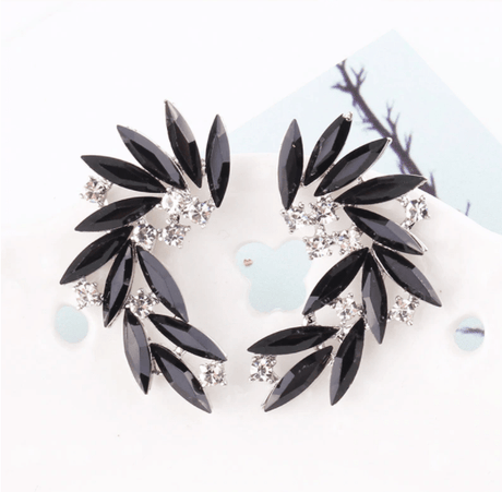 Années 50 Boucles d’Oreilles Strass Cocktail - Ma Penderie Vintage