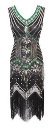 Années 20 Robe de Soir Sequin Rétro Gatsby Le Magnifique - Ma Penderie Vintage