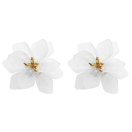 Années 40 Boucles d'oreilles Fleurs Grande - Ma Penderie Vintage