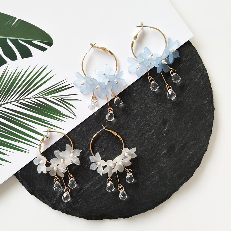 Années 40 Boucles d'oreilles Fleur Rétro - Ma Penderie Vintage