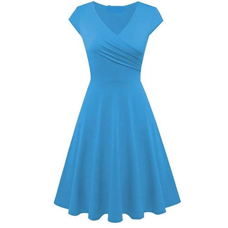 Années 60 Robe Évasée Col V Rétro - Ma Penderie Vintage