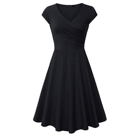 Années 60 Robe Évasée Col V Rétro - Ma Penderie Vintage