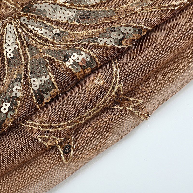 Années 20 Écharpe Châle Art Déco Sequin Gatsby - Ma Penderie Vintage