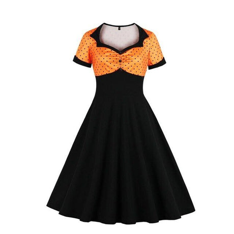 Années 60 Robe Bi - Colore Pois Rockabilly - Ma Penderie Vintage