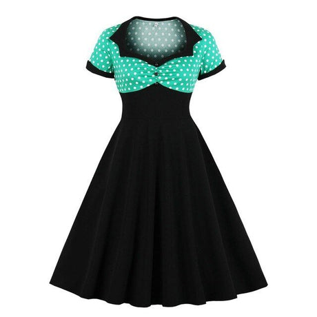 Années 60 Robe Bi - Colore Pois Rockabilly - Ma Penderie Vintage