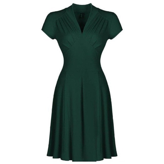 Années 50 Robe Évasée Classique Pin Up - Ma Penderie Vintage