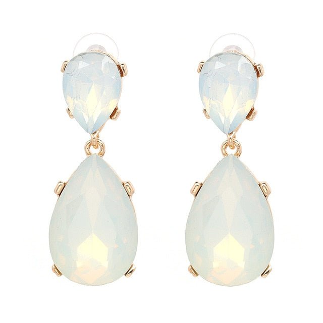 Années 50 Boucles d'Oreilles Rétro Strass Monaco - Ma Penderie Vintage