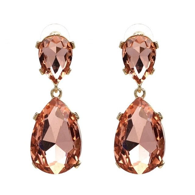 Années 50 Boucles d'Oreilles Rétro Strass Monaco - Ma Penderie Vintage