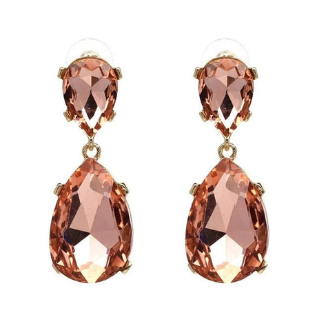 Années 50 Boucles d'Oreilles Rétro Strass Monaco - Ma Penderie Vintage