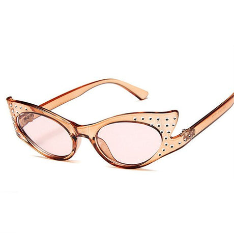 Années 60 Lunettes De Soleil Studs Cat Eye - Ma Penderie Vintage