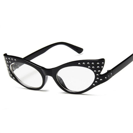 Années 60 Lunettes De Soleil Studs Cat Eye - Ma Penderie Vintage