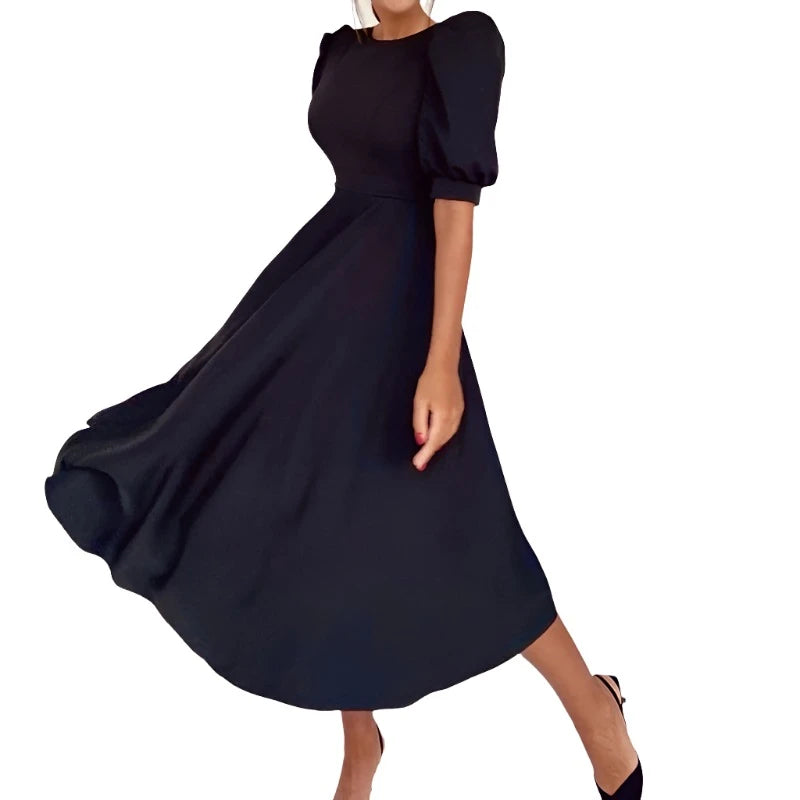 <tc>1960's</tc> Classic Flared Dress <tc>M</tc>Balloon Hips