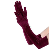 <tc>1950's</tc> Gloves <tc>L</tc>ongs Velvet <tc>Glamour</tc>