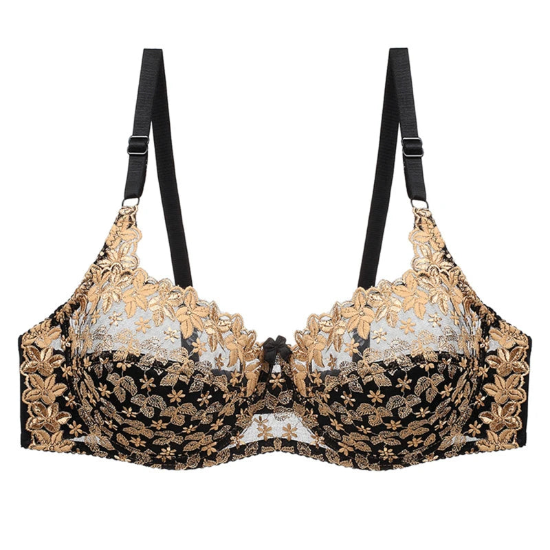 Années 60 Soutien-gorge Rétro Dentelle Florale - Ma Penderie Vintage