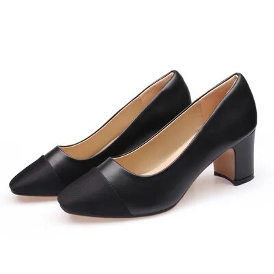 <tc>1960's</tc> Two-tone Retro Heeled Shoes