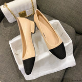 <tc>1960's</tc> Two-tone Retro Heeled Shoes