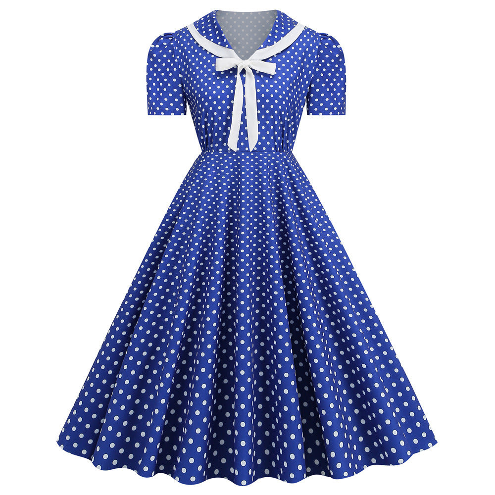 Années 50 Robe Évasée Imprimé Rockabilly - Ma Penderie Vintage