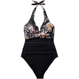 Années 80 Maillot De Bain Une Pièce Imprimé