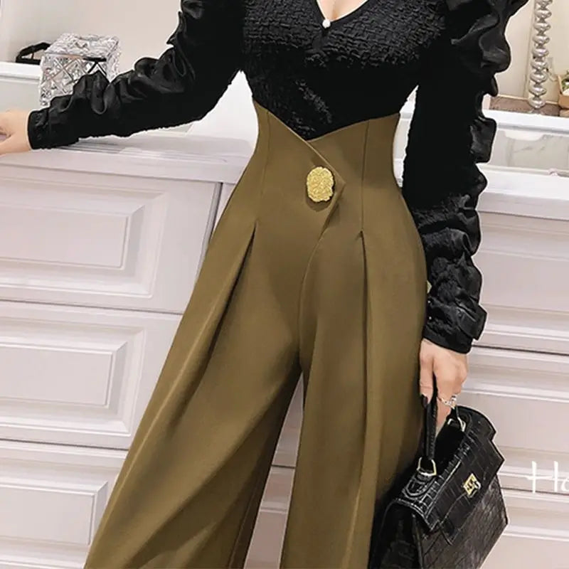 Années 40 Pantalon Large Taille Haute Hollywood - Ma Penderie Vintage