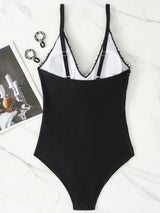 Années 80 Maillot De Bain Une Pièce Imprimé