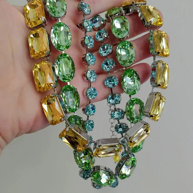 <tc>1950's</tc> Monaco Retro Rhinestone Necklace