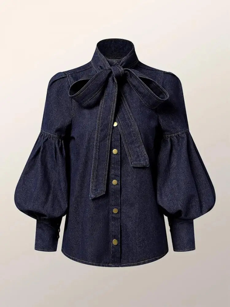 Année 70 Haut Isabelle En Denim - Ma Penderie Vintage