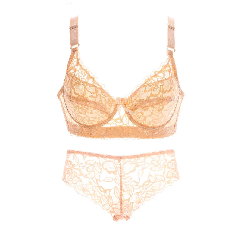 <tc>1970's</tc> Retro Floral Lace Lingerie Set