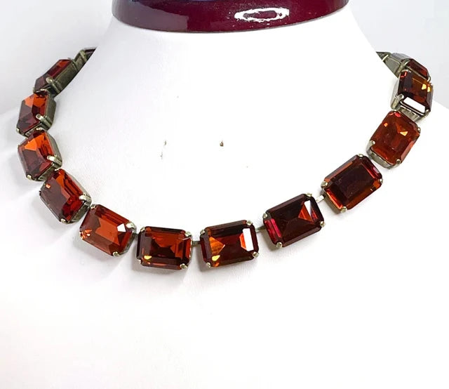 <tc>1950's</tc> Monaco Retro Rhinestone Necklace