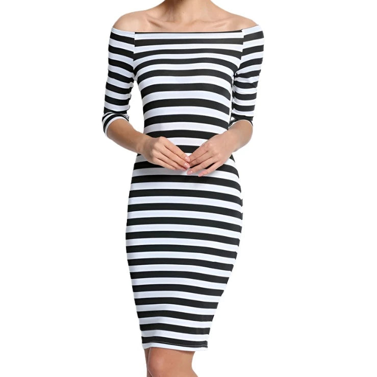 <tc>1960's</tc> Pencil Dress <tc>M</tc>Retro Bardot Dress