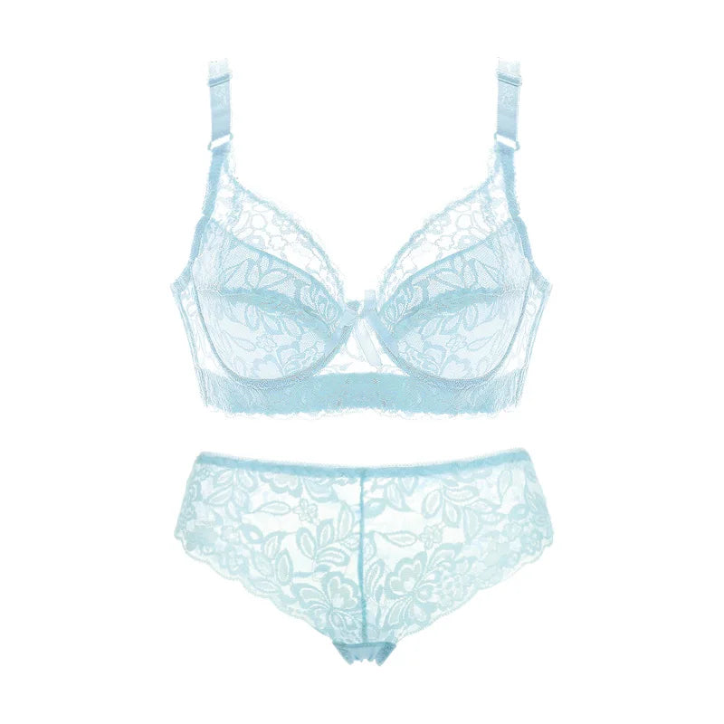 Années 70 Ensemble Lingerie Dentelle Florale Rétro