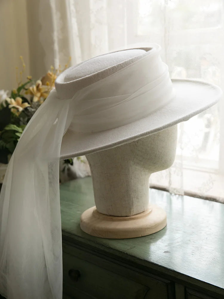 Années 80 Chapeau Haut Glamour Mariée Rétro - Ma Penderie Vintage