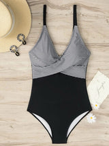 Années 80 Maillot De Bain Une Pièce Imprimé