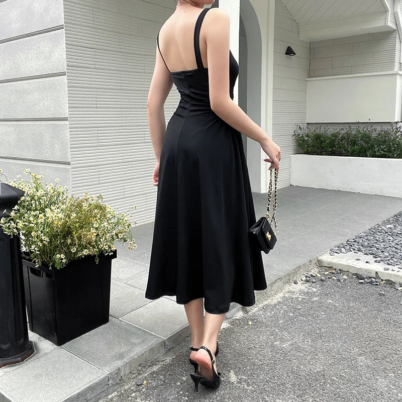 Années 60 Robe Midi Satin Audrey Hepburn - Ma Penderie Vintage