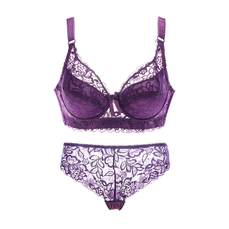 <tc>1970's</tc> Retro Floral Lace Lingerie Set