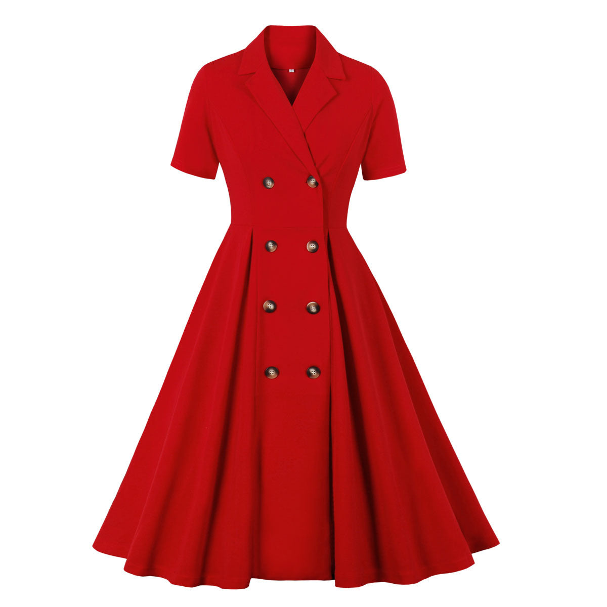 <tc>1940's</tc> Double Breasted Flared Dress