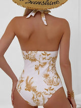 Années 60 Maillot De Bain Rétro Imprimé Floral - Ma Penderie Vintage