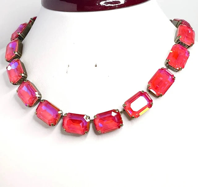 <tc>1950's</tc> Monaco Retro Rhinestone Necklace