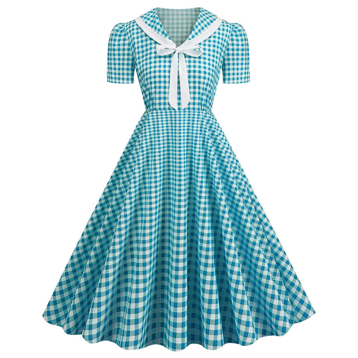 Années 50 Robe Évasée Imprimé Rockabilly - Ma Penderie Vintage